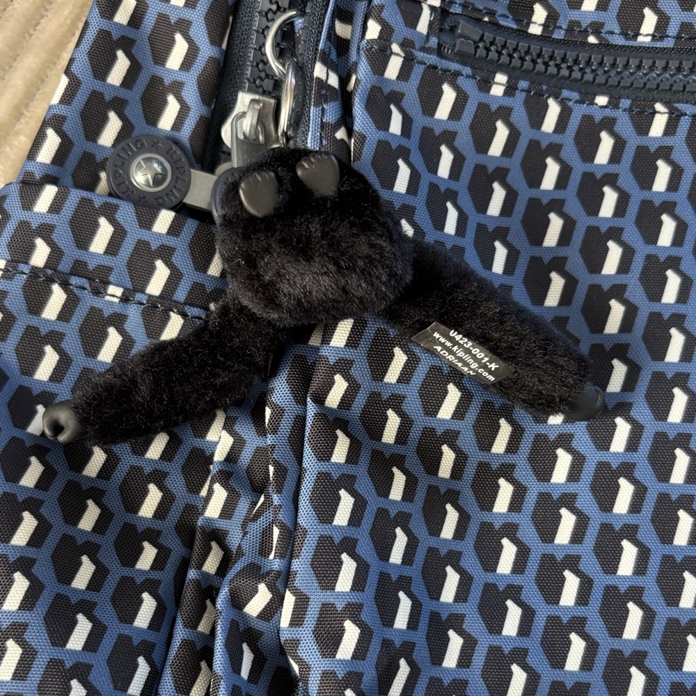 Kipling Blue Patterned Backpack large - image 5